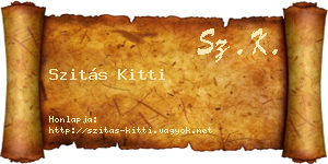 Szitás Kitti névjegykártya